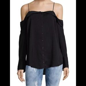 Free People-NWT-Size Small-Black Shirt-$65